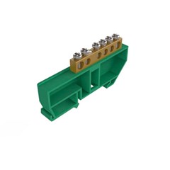 Barramento Terra 06 C/Suporte Din Vd - Soprano