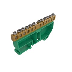 Barramento Terra 12 C/Suporte Din Vd - Soprano
