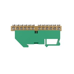 Barramento Terra 12 C/Suporte Din Vd - Soprano