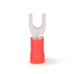 Term. Pre-Isolado Garfo M4 0,5-1,5mm² Vermelho - Axt