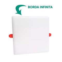 Painel LED Embutir Quadrado Infinito 4000K 18W Bivolt - Gaya