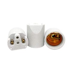 Bocal Porcelana Liso E-27 4a - Decorlux