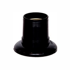 Bocal Term. E-27 4a Fixo Teto Preto - Decorlux