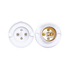 Bocal Term. E-27 4a Fixo Teto Br - Decorlux