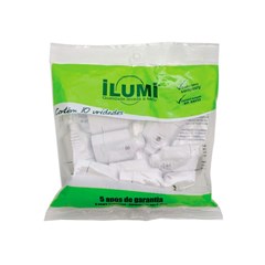 Plug Femea 2p+T 10a Cinza - Ilumi