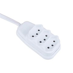 Extensão 3T 10A 2P+T 8M Branco - Ilumi