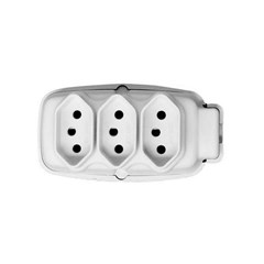 Tomada Barra 3 Polos 2p+T 20a/250a Branco - Ilumi