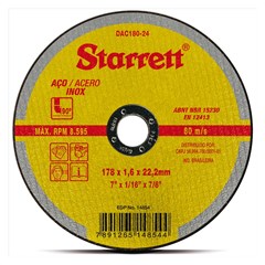 Disco de Corte 178X1,6X22,22 - Starrett