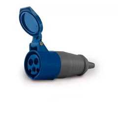 Acoplamento 2P+T 16A 220/240V 6H Azul - Soprano