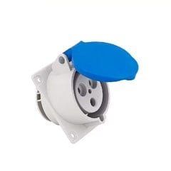 Tomada Embutir 2P+T 32A 220/240V 6H IP44 - Soprano