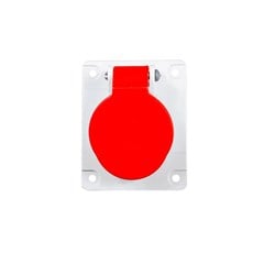 Tomada Embutir 3P+T 16A 380/440V 6H IP44 Vermelho - Soprano