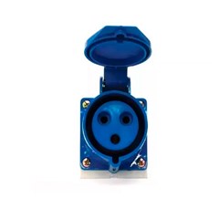Tomada Sobrepor 2p+T 16a 220/240v 6h Ip44 Azul - Soprano