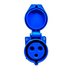 Tomada Sobrepor 2p+T 16a 220/240v 6h Ip44 Azul - Soprano