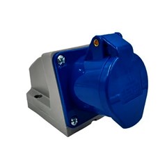 Tomada Sobrepor 2p+T 16a 220/240v 6h Ip44 Azul - Soprano