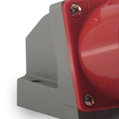 Tomada Sobrepor 3p+T 32a 380/440v 6h Ip44 Vermelho - Soprano