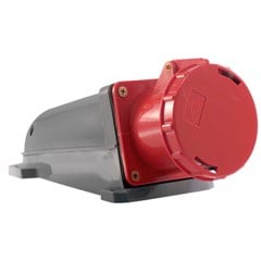 Tomada Sobrepor 3p+T 63a 380/440v 6h Ip67 Vermelha - Soprano