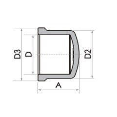 Cap Soldavel 25mm - Fortlev