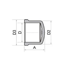 Cap Soldavel 32mm - Fortlev