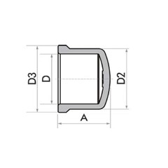 Cap Soldavel 40mm - Fortlev