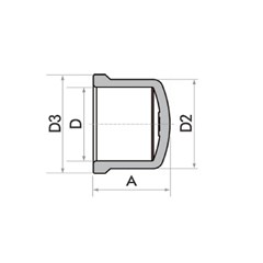 Cap Soldavel 60mm - Fortlev