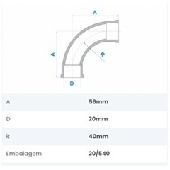 Curva 90 Soldavel 20mm - Fortlev