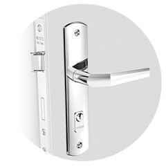 Fechadura Popline EXT 40x53 Cromado - Soprano
