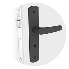 Fechadura Ipanema Reta Ban 40x53 Preto - Soprano