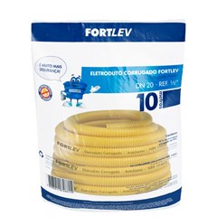 Mangueira Corrugada 25mm² Amarelo 10m - Fortlev
