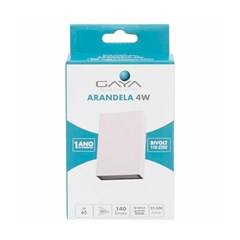 Arandela Led Cube Slim 4w 3000k Branco Bivolt - Gaya
