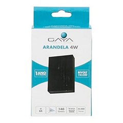 Arandela Led Cube Slim 4w 3000k Preto Bivolt - Gaya