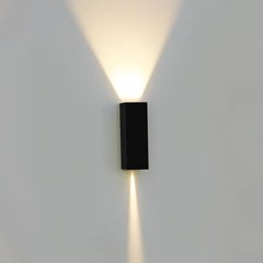 Arandela Led Focus Slim 5w 3000k Preto Bivolt - Gaya