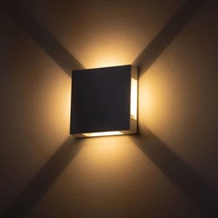 Arandela LED Trevo 4W 3000K Branco Bivolt - Gaya