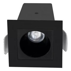 Spot Mini LED Focco 3W 4000K 12° Bivolt Preto - Gaya