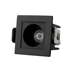 Spot Mini LED Focco 3W 4000K 12° Bivolt Preto - Gaya