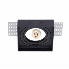 Spot Ar70 Com Soquete GU10 Preto - Gaya