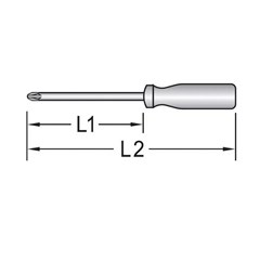 Chave Phillips 1/8x4”” - Gedore