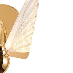 Arandela LED Wing 5W Dourado Bivolt - Gmh Trade