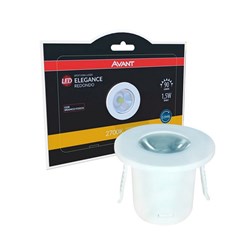 Spot LED Mini Elegance Red 1,5W 2700K Branco Fosco Bivolt - Avant