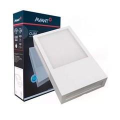 Arandela Led Cube 12w 3000k Branco Fosco Bivolt - Avant