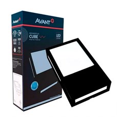 Arandela Led Cube 12w 6500k Preto Fosco Bivolt - Avant