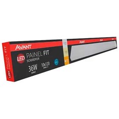 Painel Sob Led Retang 36w 4000k 120cm Bv - Avant
