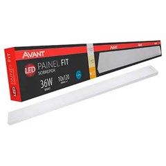 Painel Sob Led Retang 36w 4000k 120cm Bv - Avant