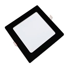 Painel Embutir LED Quad 24W 6500k Preto Bivolt - Avant