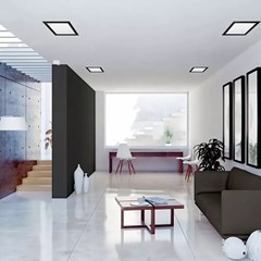 Painel Embutir LED Quad 24W 6500k Preto Bivolt - Avant