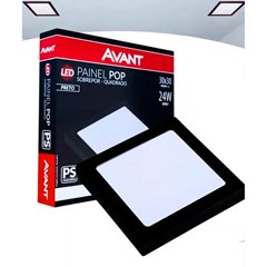 Painel Sob Led Quad 24w 6500k Pt Bv - Avant
