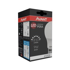 Lâmpada Bulbo A60 LED E-27 9W 6500K Bivolt - Avant