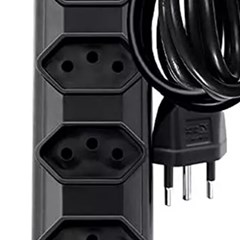 Filtro De Linha 6 Tomadas 3m Preto - Megatron