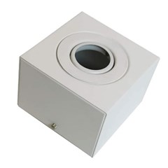 Luminária Sobrepor Quadrado PAR20 Branco - Chandelie