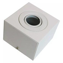 Luminária Sobrepor LED Quadrada AR111 Branco - Chandelie