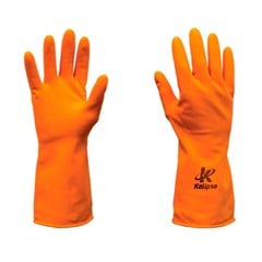 Luva Latex Tamanho 09-G Laranja - Kalipso